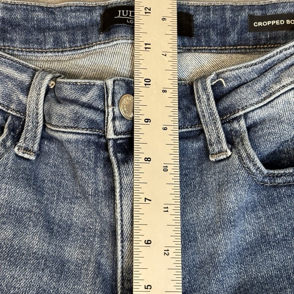Judy Blue Cropped Bootcut Jeans 11/30x24 Medium Wash Mid Rise Stretch - Picture 8 of 11